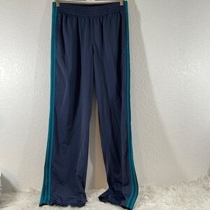 ADIDAS BASKETBALL THREE STRIPE FITNESS PANTS Front Pockets Z35365 Size Large